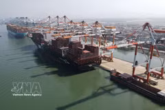 A view of the Cai Mep–Thi Vai deep-water port cluste in Ho Chi Minh City. (Photo: VNA) 