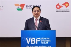 PM Pham Minh Chinh speaks at the event (Photo: VNA)