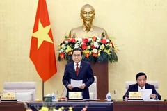 NA Chairman Tran Thanh Man speaks at the session on February 18. (Photo: VNA)