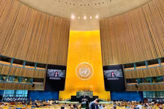 The second International Migration Review Forum (IMRF) is held at the United Nations headquarters in New York. (Photo courtesy of the Ministry of Foreign Affairs)