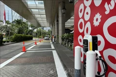 An EV charging station at a shopping mall in Jakarta, Indonesia ( Photo: VNA)