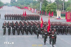 A parade rehearsal in preparation for the celebration of the 80th anniversary of the August Revolution (August 19, 1945 – 2025) and National Day (September 2, 1945 – 2025). (Photo: VNA)
