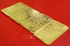 The prices of SJC-branded gold bars have surged by 2.6 million VND (102.5 USD) per tael since the beginning of this year (Photo: VNA)