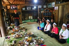 The kitchen-spirit worship ritual of Muong people (Photo: VNA)