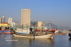 Gia Lai currently has more than 5,700 fishing vessels measuring six metres or longer. (Photo: VNA)