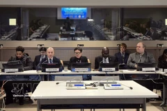 Minister-Counsellor Nguyen Hoang Nguyen, Chargé d’Affaires ad interim of the Permanent Mission of Vietnam to the United Nations (second, left), speaks at the debate. (Photo: VNA)