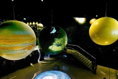 A corner of the exhibition at the Vetnam Space Museum in Hoa Lac Hi-tech Park in Hanoi (Photo: VNA)