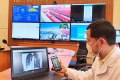 Telehealth platforms in use at Hanoi Medical University Hospital. (Photo: nhandan.vn)