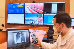 Telehealth platforms in use at Hanoi Medical University Hospital. (Photo: nhandan.vn) 