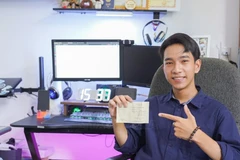 Le Minh Hieu, a 12th grader of Quang Tri High School in the central province of the same name. (Photo: VNA)