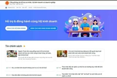 The interface of the Taxation Department's portal (Photo: Taxation Department)