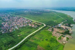 The Khoai Chau urban, eco-tourism and golf complex project will be located in the area along the Red River in Khoai Chau, Hung Yen province. (Photo: Hung Yen provincial Department of Science and Technology)