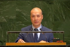 Minister Counselor Nguyen Hoang Nguyen, Deputy Permanent Representative of Vietnam to the United Nations, speaks at the plenary meeting (Photo: VNA)