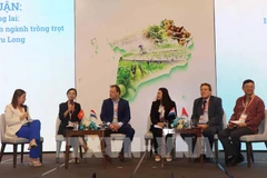 Delegates discuss innovative approaches to developing crop production in the Mekong Delta. (Photo: VNA)
