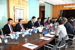 At the meeting between Deputy Prime Minister Nguyen Chi Dung and Assolombarda, which represents around 7,000 Italian companies, in Milan on March 20, 2026. (Photo: VNA)