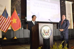 Minister of Education and Training Nguyen Kim Son speaks at the event. (Photo: qdnd.vn)