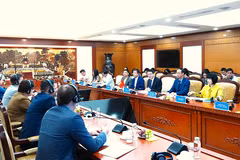 An over view of a meeting of the Steering Committee for Component 1 of the Enhancing Economic Governance Programme (EEGP) in Hanoi (Photo: mof.gov.vn.)