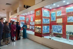 More than 200 images, documents, and artifacts highlighting the brilliant milestones of the Communist Party of Vietnam (CPV) over the last 95 years are being displayed at an exhibition in Hanoi. (Photo: VNA)