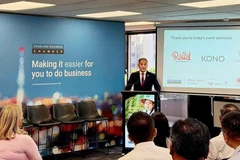 Vietnamese Ambassador to New Zealand Phan Minh Giang speaks at the launch of the New Zealand – Vietnam Business Council on January 28. (Photo: VNA)