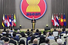 Prime Minister of Timor-Leste Kay Rala Xanana Gusmão on December 11 delivers a policy speech at the ASEAN Headquarters/ASEAN Secretariat. (Photo: VNA)