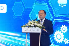 Minister of Science and Technology Vu Hai Quan speaks at the forum (Photo: nhandan.vn)