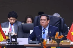 Prime Minister Pham Minh Chinh addressing the plenary session of the G20 Summit (Photo: VNA)