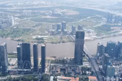 Thu Thiem Peninsula in Ho Chi Minh City is designated as the core zone of Vietnam’s International Financial Centre. (Photo: VNA)