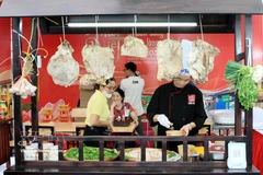 The Pho Xua booth (Nam Dinh ward – Ninh Binh) at the Pho Festival 2026. (Photo: VNA)