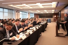 A view of the forum promoting investment in the Vietnam International Financial Centre (VIFC), held in New York on March 23. (Photo: VNA)