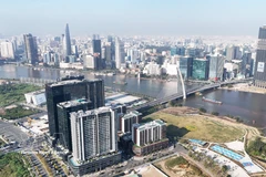 The core area of ​​the International Financial Center on the Thu Thiem peninsula, Ho Chi Minh City. (Photo: VNA) 