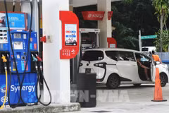 A petrol station in Singapore (Photo: Xinhua/VNA) 