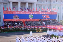 A ceremony marking the 50th anniversary of the National Day of Laos held at That Luang Square in Vientiane on December 2, 2025. (Photo: VNA)