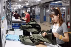 Garments for export to the EU are produced at TNG Garment Joint Stock Company in the northern province of Thai Nguyen. (Photo: VNA)