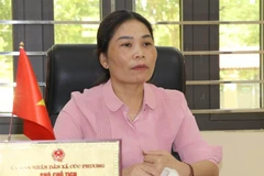 Dinh Thi Van, Vice Chairwoman of the Cuc Phuong commune People's Committee in Ninh Binh (Photo: VNA)
