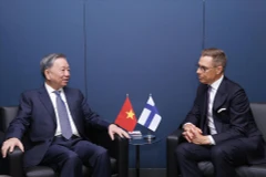Party General Secretary To Lam (L) meets President of Finland Alexander Stubb in September 2024 (Photo: VNA)