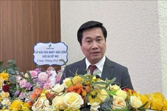 Nguyen Tuong Van, President of the Vietnam – Algeria Friendship Association for the 2025–2030 term, speaks at the congress. (Photo: VNA)