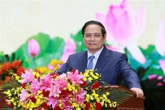 PM Pham Minh Chinh speaks at the 4th Party Congress of Petrovietnam for the 2025-2030 tenure. (Photo: VNA)