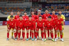 The Vietnamese men’s futsal team. (Photo: VNA)
