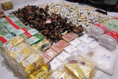 More than 30kg of drugs are seized at the apartment in Ho Chi Minh City's Binh Chanh district. (Photo: VNA)