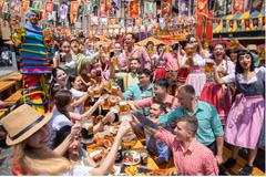 The festival comes alive with vibrant colors and lively dances throughout the Sun Kingdom. (Photo: Sun Group)