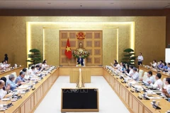 At the working session held in Hanoi on May 8 (Photo: VNA)