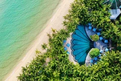 The luxurious resorts ecosystem contribute to elevating Phu Quoc's image in the eyes of international media. (Photo: Sun Group)