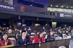 Vietnamese delegates attends the 18th session of the Intergovernmental Committee of the 2005 UNESCO Convention on the Protection and Promotion of the Diversity of Cultural Expressions (2005 Convention) in Paris on February 11, 2025. (Photo: VNA)