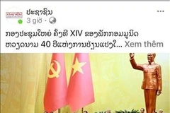 A story on the 14th National Congress of the Communist Party of Vietnam published by Pasaxon on January 21 (Photo: VNA)