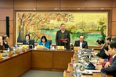 Party General Secretary To Lam addresses the discussion (Photo: VNA)