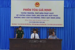 At the mock trial. (Photo: VNA)