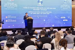 The launch of the Vietnam National Brand Week 2026 on April 16 (Photo: VNA)