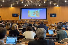 A view of the 224th session of the UNESCO Executive Board in Paris. (Photo: VNA)
