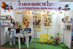 The Vietnamese space at the 33rd edition of the Havana International Book Fair, which is running from February 13-23. (Photo: VNA)