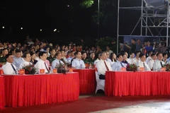 Party General Secretary To Lam, President Luong Cuong, Prime Minister Pham Minh Chinh, National Assembly Chairman Tran Thanh Man and other Party and State leaders attend the programme. (Photo: VNA)